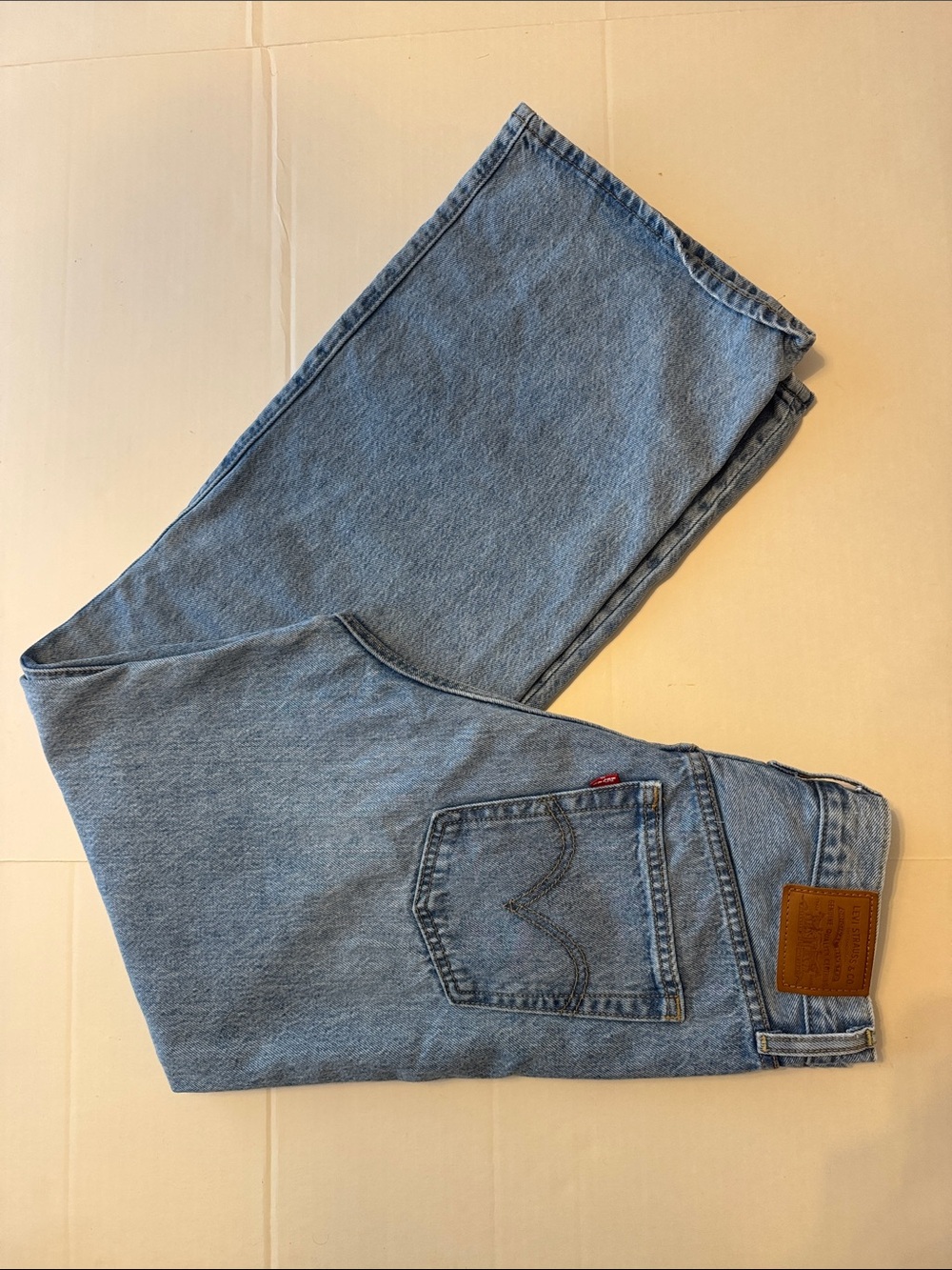 Levi's Premium Ribcage Wide Leg Women's Jeans Far And Wide Light Wash Size 29x32 - Picture 13 of 16